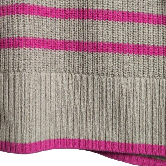 Barbour Jemima Knit Sweater- Trench Funnel Neck Half Zip Breton Stripe 10 New - Picture 3 of 13